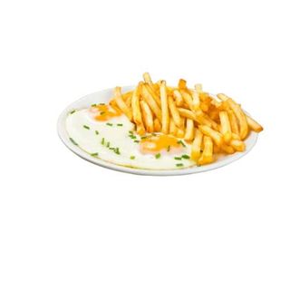 Plato 2 Huevos Con Patatas Fritas