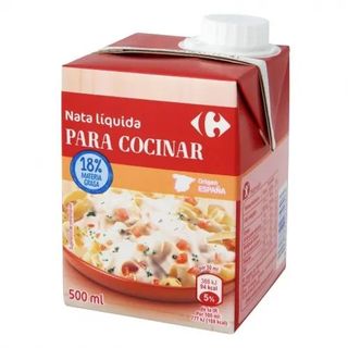 Nata para Cocinar Líquida Ligera Carrefour 500 Ml.