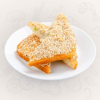 Krewetka na ziarnku tostu