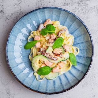 Tagliatelle al. Salmone di Nove