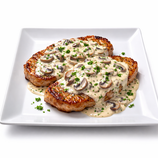 Cotlet de porc cu sos alb 200/50G