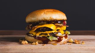BBQ jalapeno double burger