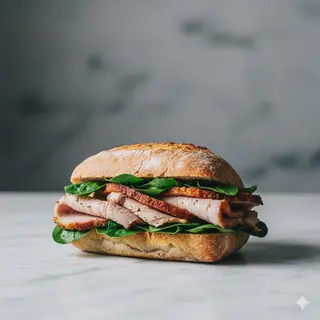 Porchetta cotta a legna e insalata