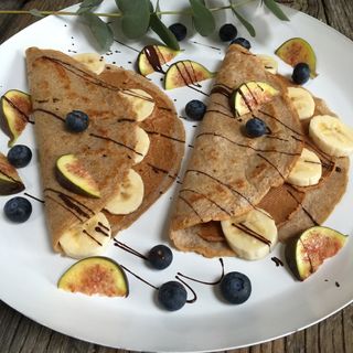 Creps Con Plátano Y Chocolate