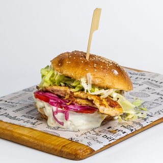 The pump chicken burger