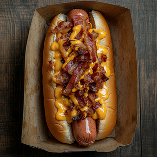 Crispy hot dog panino 