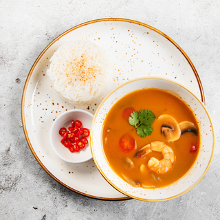 Том Ям с креветками 