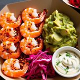 Сочни скариди със свежо Гуакамоле (330г.)