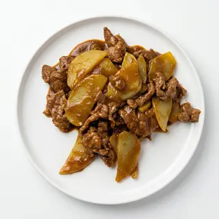 Manzo al curry con patate
