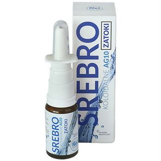 Srebro koloidalne Zatoki AG10 15ml Nelfarma