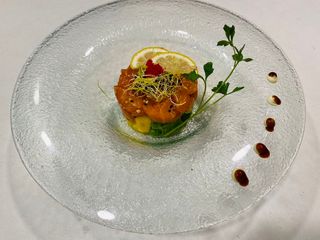 Tartar de salmón