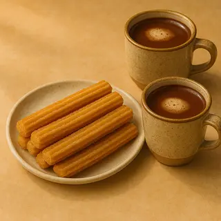 Churros (6 uds.) + 2 chocolates