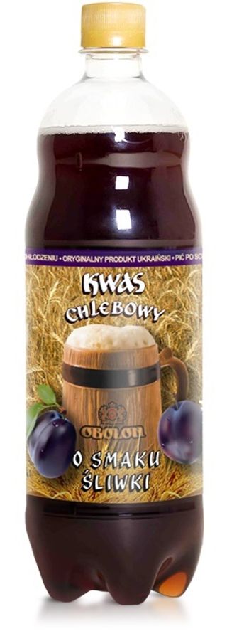 Kwas chlebowy „Obolon” o smaku śliwy 1l