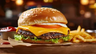 Egg cheese burger