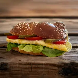 Omelette sandwich