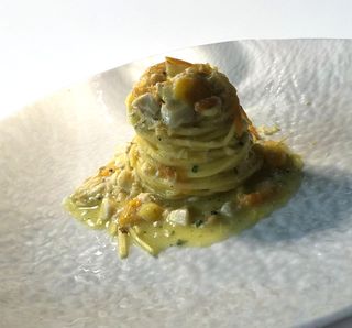 Tagliolino spigola e pachino