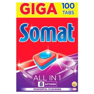 Tabletki do mycia naczyń w zmywarce somat all in 1 (100szt.). 1.8кг