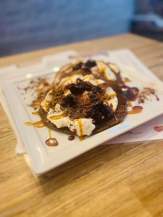 Pancakes czekoladowe z serekiem mascarpone 