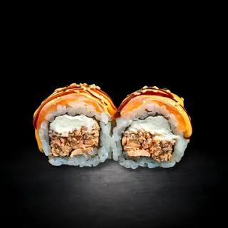 77. Uramaki De Salmó Cuit Amb Philadelphia I Salsa D'Anguila (8 Uds.)