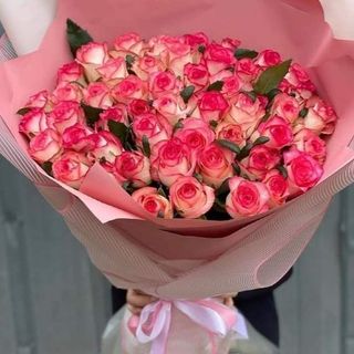 Large Pink Roses Bouquet