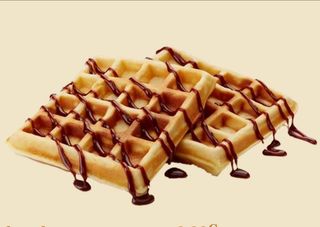 Gofre con chocolate