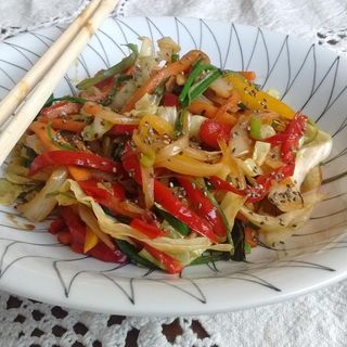 Chop Suey de Verduras con Salsa Tou Si