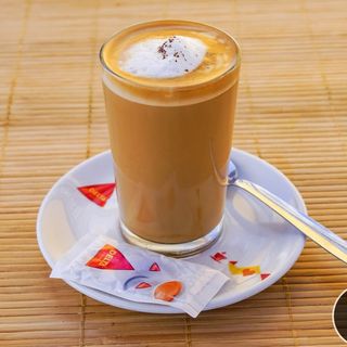 Café con leche descafeinado