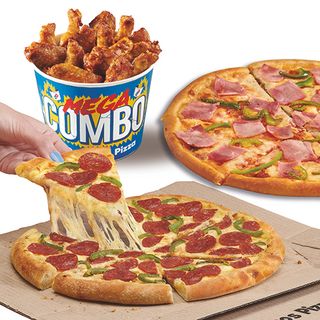 Pack Familiar: 2 Pizzas Medianas + Mega Cubo