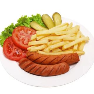 Menú Plato Salchipapa