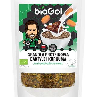 BIO GRANOLA PROTEINOWA DAKTYLE I KURKUMA  200 g - BIOGOL