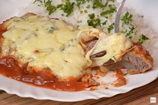 Bife de Vaca à Parmegiana