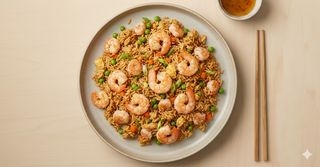 Ryż smażony z krewetkami 450g