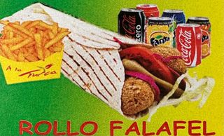 Menú Rollo Falafel 