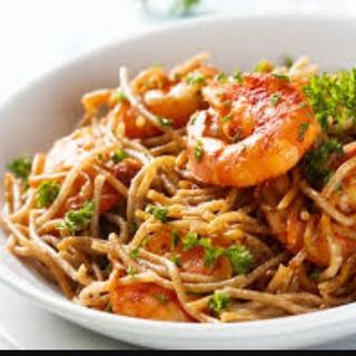 Spaghetti crevettes 
