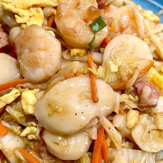 117 Gnocchi di riso con verdure e gamberi