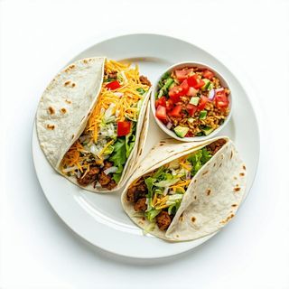 Burrito e taco combo