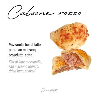 Calzone al forno con pomodoro p.cotto