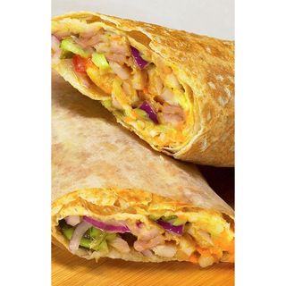 Запечённая шаурма с курицей (двойная)