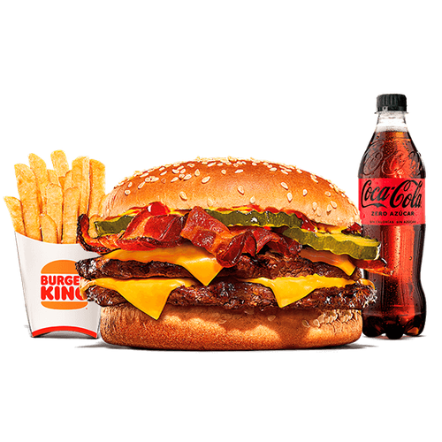 Menú Doble Cheese Bacon XXL® Grande
