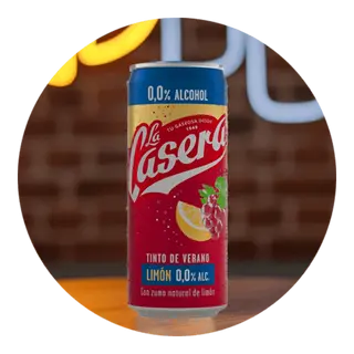 Tinto de verano con limón 0,0% "La Casera"