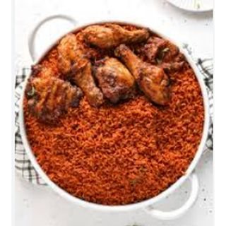 Jollof rice with Protein
