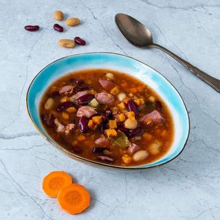 Ciorba de fasole cu afumatura 3 portii