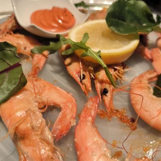 Langostinos Planchados A La Sal