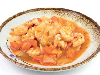 105. Gamberi con salsa thai