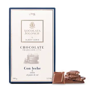 Chocolate con Leche y Coco al punto de Sal Jolonch 100 Gr.