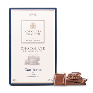 Chocolate con Leche y Coco al punto de Sal Jolonch 100 Gr.