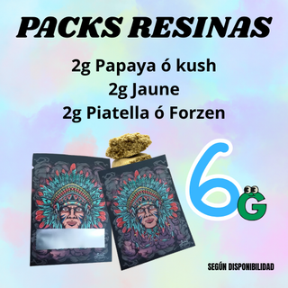PACK RESINAS 6Gr