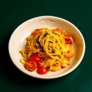 Tagliatelle con Gamberi