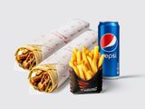 2 Shaorma de vita + 1 Cartofi pai + 2 Băuturi la alegere