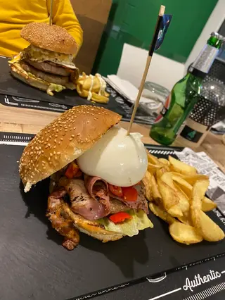 Panino gourmet american burger